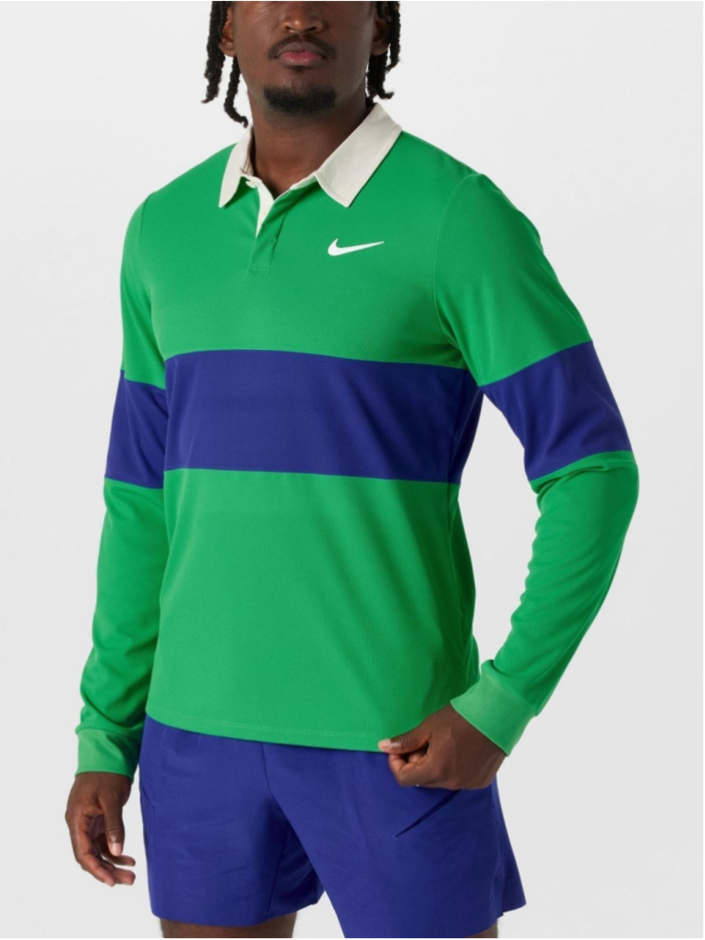 NWT Nike Court Advantage Slam Dri-Fit ADV LS Polo Men's Size Small IB8141-324
